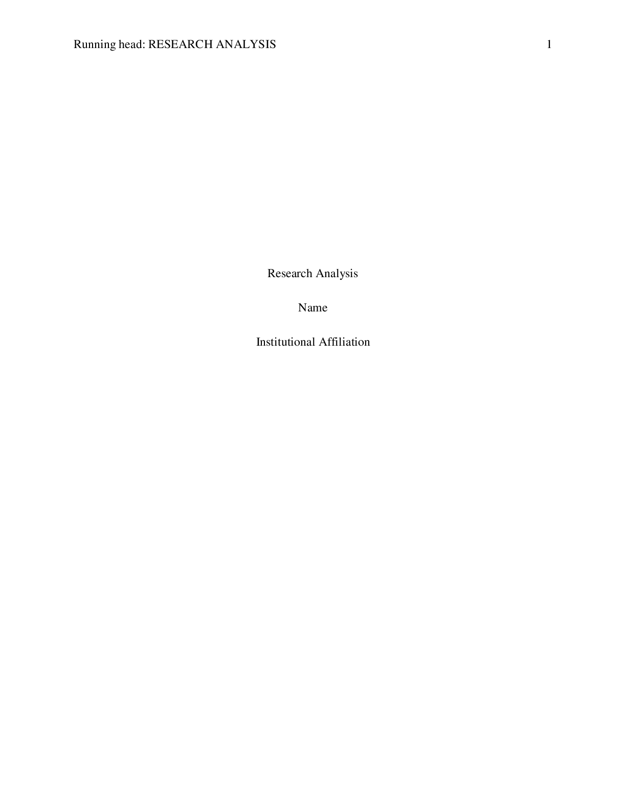 Preview image for Research Analysis